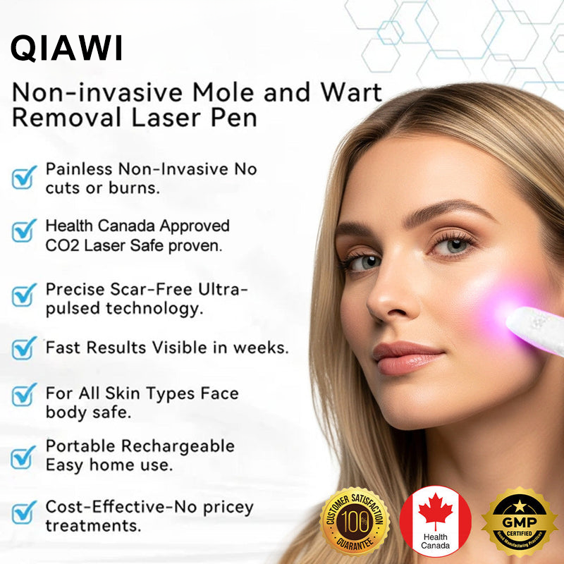 ✨QIAWI™ All-in-One CO₂ Laser Eraser Pen | Removes Moles, Warts, Skin Flaws & Pigmentation(fb)