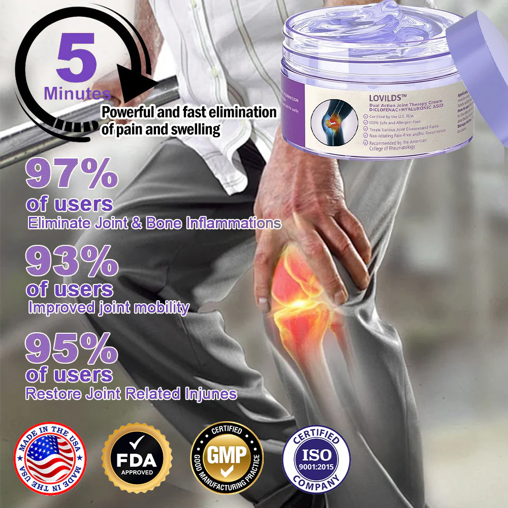 👩‍⚕️LOVILDS™ 7 Day Rapid Joint & Bone Therapy Cream USA Orthopedics (AAOS) Approved