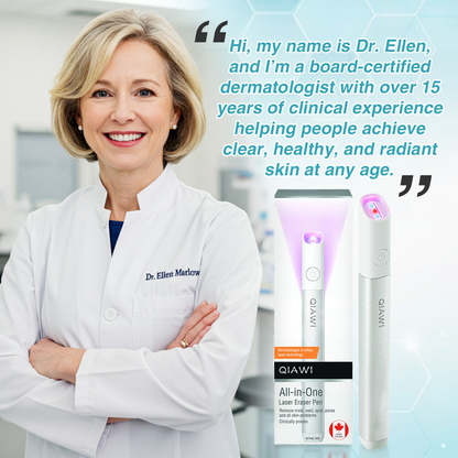 ✨QIAWI™ All-in-One CO₂ Laser Eraser Pen | Removes Moles, Warts, Skin Flaws & Pigmentation（fb）